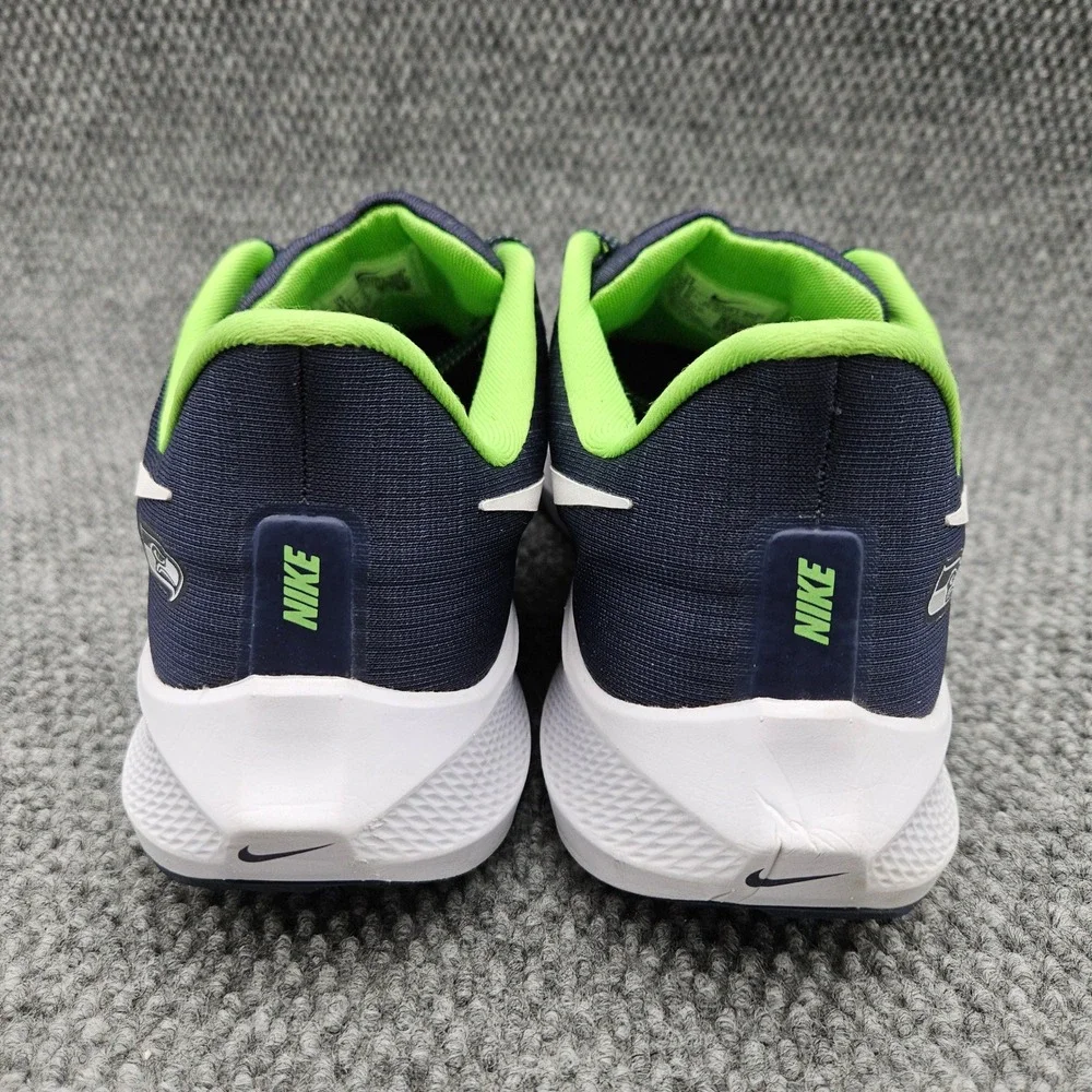 Nike Mens 13 Blue Air Zoom Pegasus 39 Seattle Seahawks NFL Running Shoes Sneaker